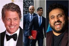 Hugh Grant y Nish Kumar entre famosos que reaccionaron a renuncias de Sunak y Javid al gabinete británico