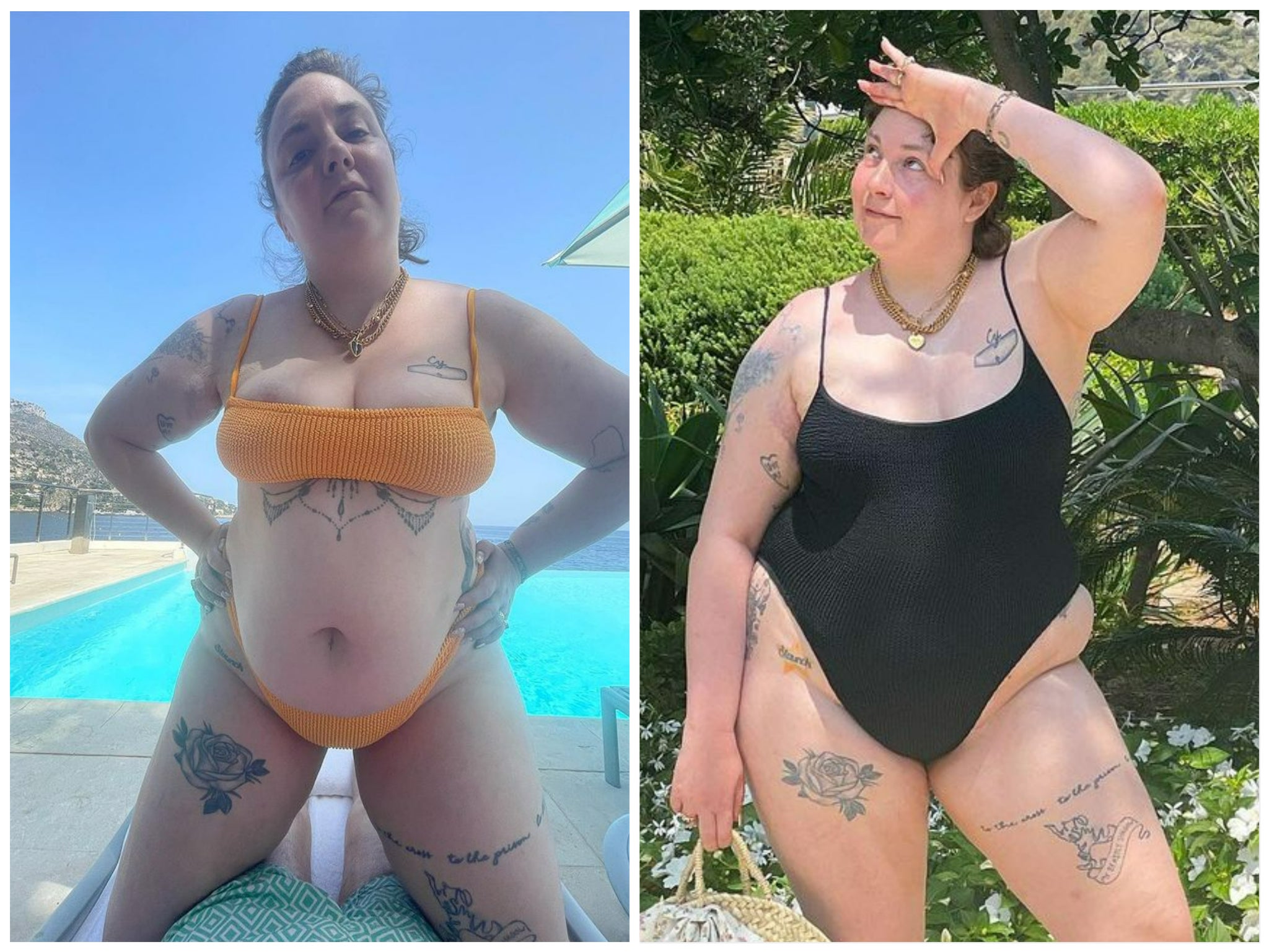 Lena Dunham es elogiada tras compartir fotografías en bikini