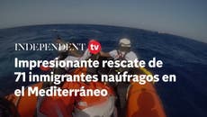 Impresionante rescate de 71 inmigrantes náufragos en el Mediterráneo