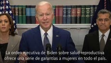 Biden firma orden ejecutiva que protege el acceso al aborto