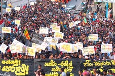 Manifestantes en Sri Lanka allanan residencia del presidente