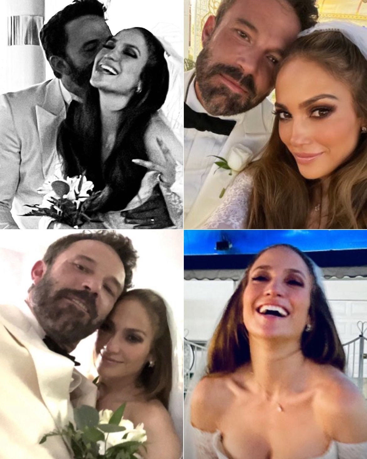 Jennifer Lopez compartió fotos de la boda con los subscriptores de su newsletter “On The JLo”