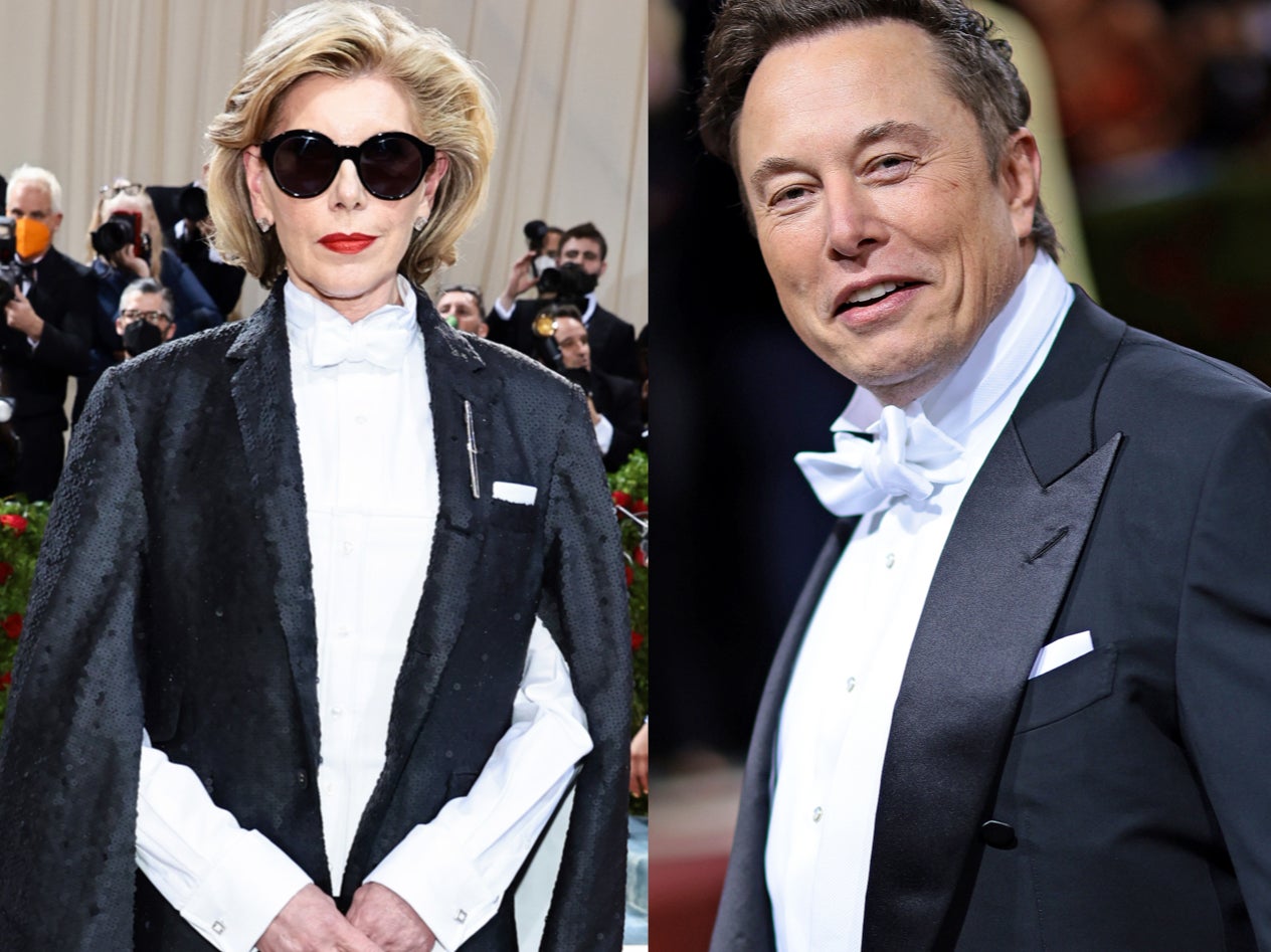 Christine Baranski sobre su foto viral “mirando” a Musk en la Met Gala: “En realidad lo estaba criticando”