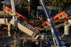 Procesan a 8 exfuncionarios por caída del metro de México