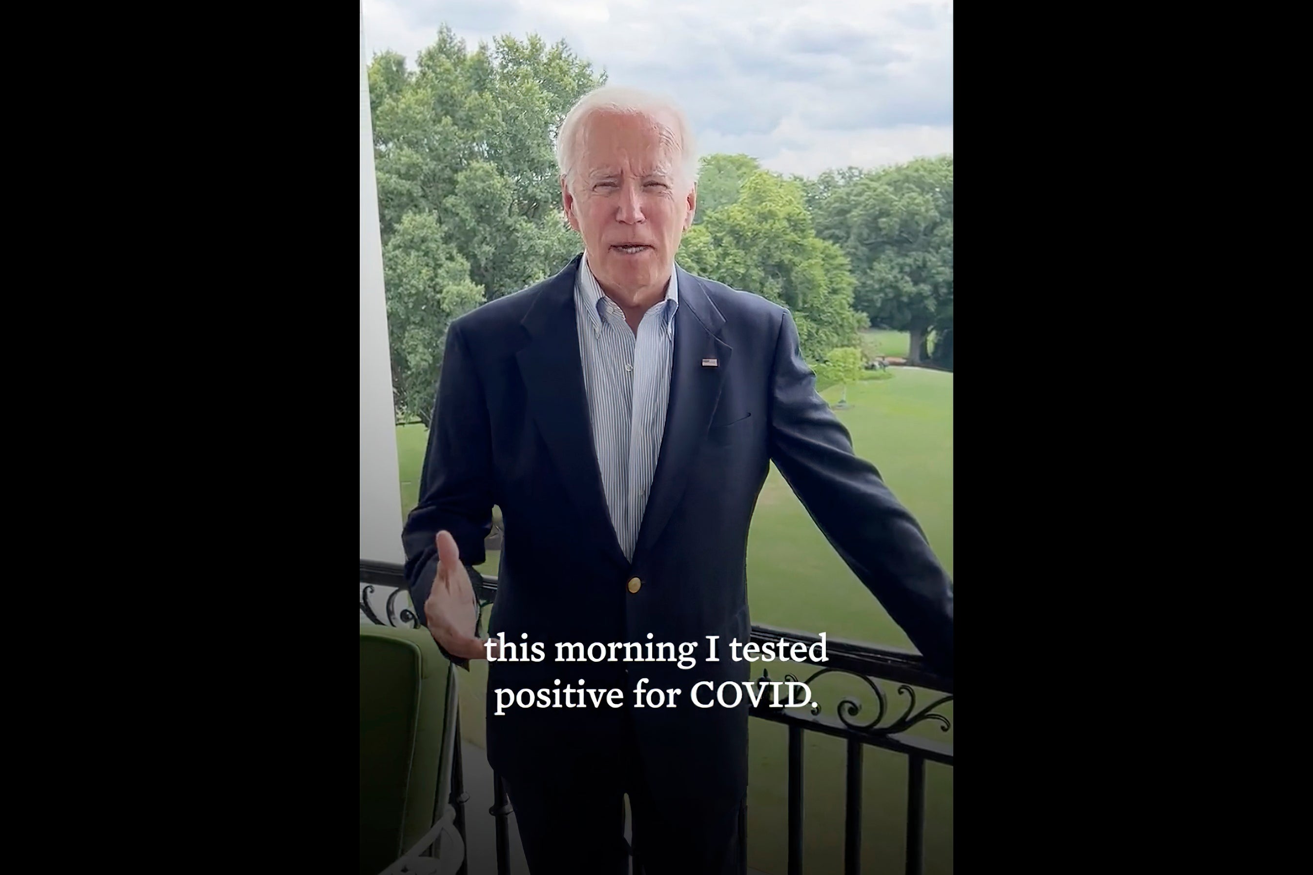Joe Biden transmite un mensaje tras dar positivo en la prueba de covid-19