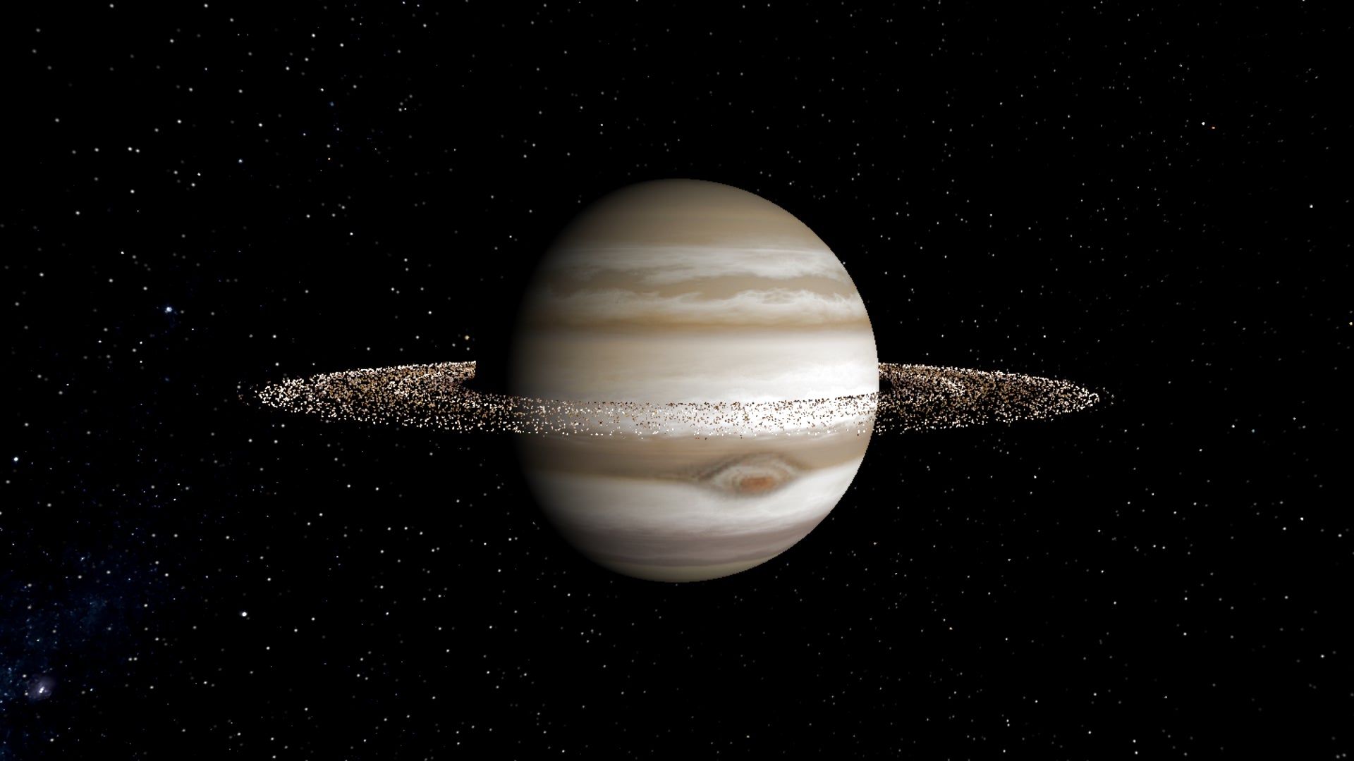 <p>Júpiter debería tener anillos al igual que Saturno </p>