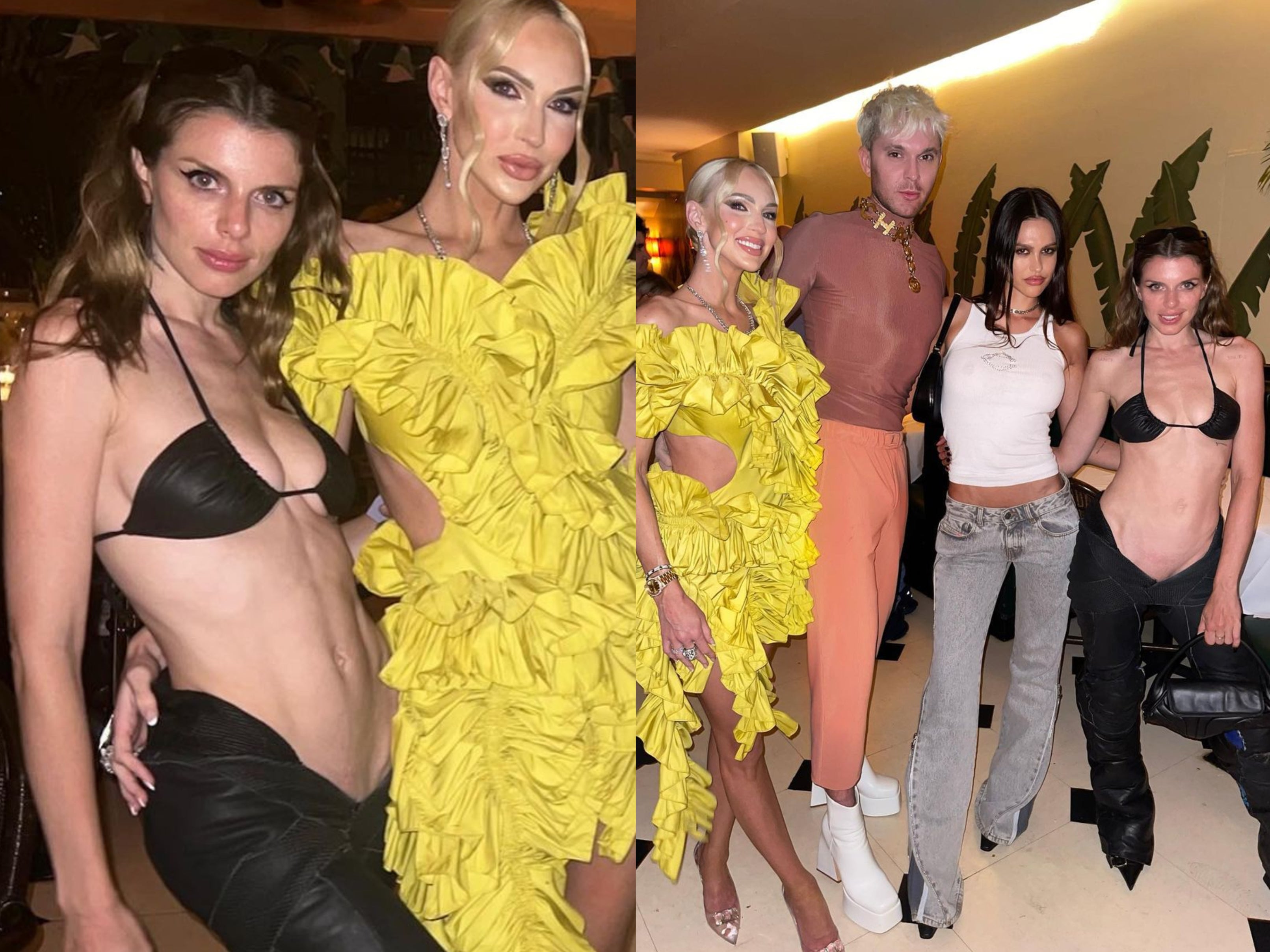 <p>Julia Fox viste pantalones súper bajos en Nueva York</p>