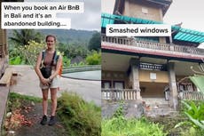 Mujer reserva un Airbnb en Bali y descubre una villa abandonada: “Supongo que ahora es tuya”