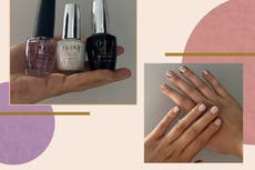 Recreamos las uñas color dona glaseada de Hailey Bieber en casa y ahora estamos obsesionadas