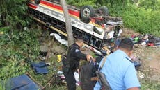 Accidente de un autobús de migrantes en Nicaragua deja más de 15 muertos