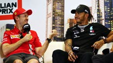 Así reaccionó Lewis Hamilton a la retirada de Sebastian Vettel