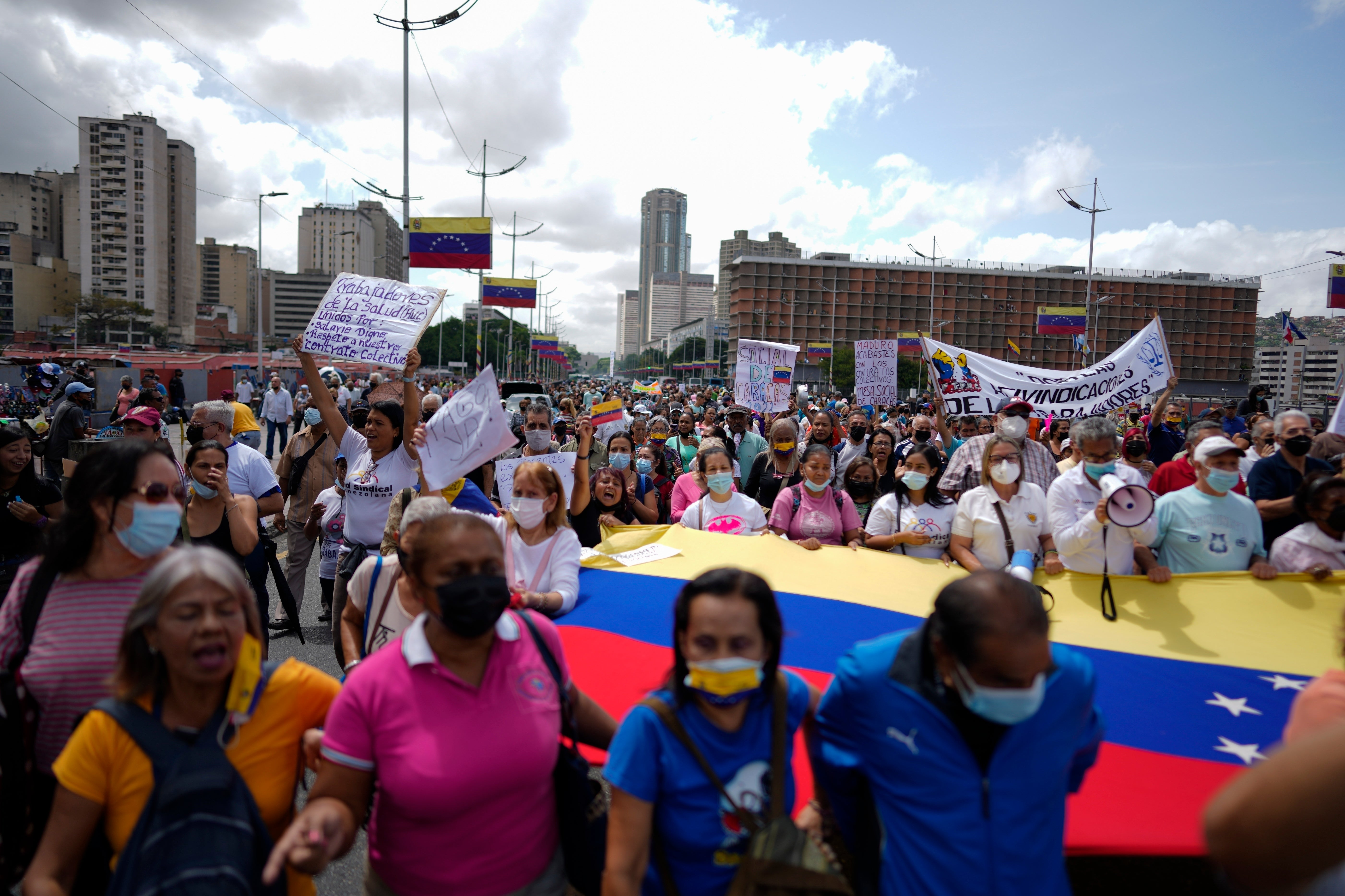 VENEZUELA-MAESTROS PROTESTA