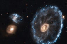 James Webb captura imagen de dos galaxias masivas chocando entre sí y provocando estallidos estelares