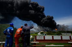Cuba: incendio masivo provocado por rayo en instalación petrolera deja 1 muerto, desaparecidos y 122 heridos