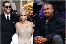 Kanye West “está de luto” por Pete Davidson en su reacción a la ruptura de Kim Kardashian