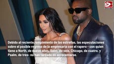 ¿Es posible que Kim Kardashian regrese con Kanye West?