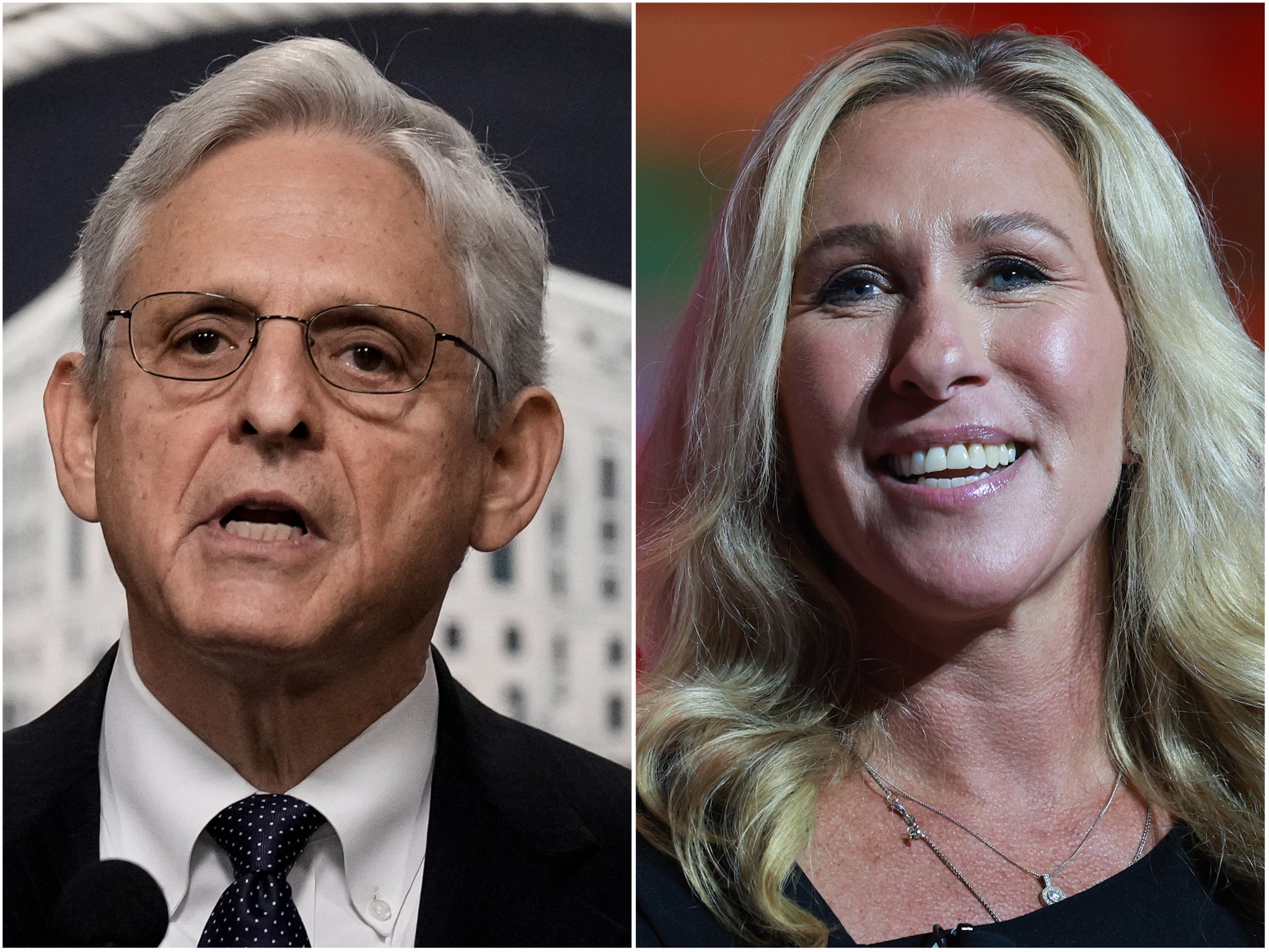 Taylor Greene acusó formalmente a Merrick Garland por su “flagrante intento de persecución” a Trump