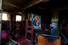 Al menos 41 muertos en un incendio en una iglesia en Egipto