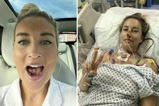 Mujer recibe diagnóstico devastador y médicos le “rehacen” la lengua con músculos de la pierna