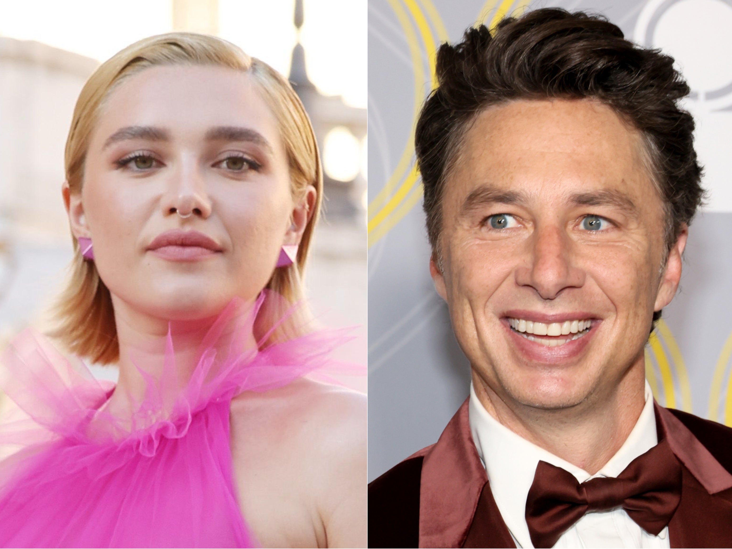Florence Pugh confirma que ella y Zach Braff se separaron después de tres años de noviazgo