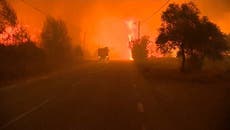 Este incendio infernal no da tregua en Portugal y se ve en España