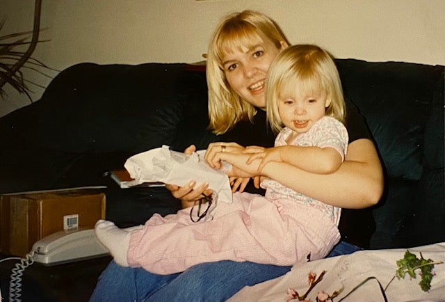 Darlene Jensen con su hija Caitlin