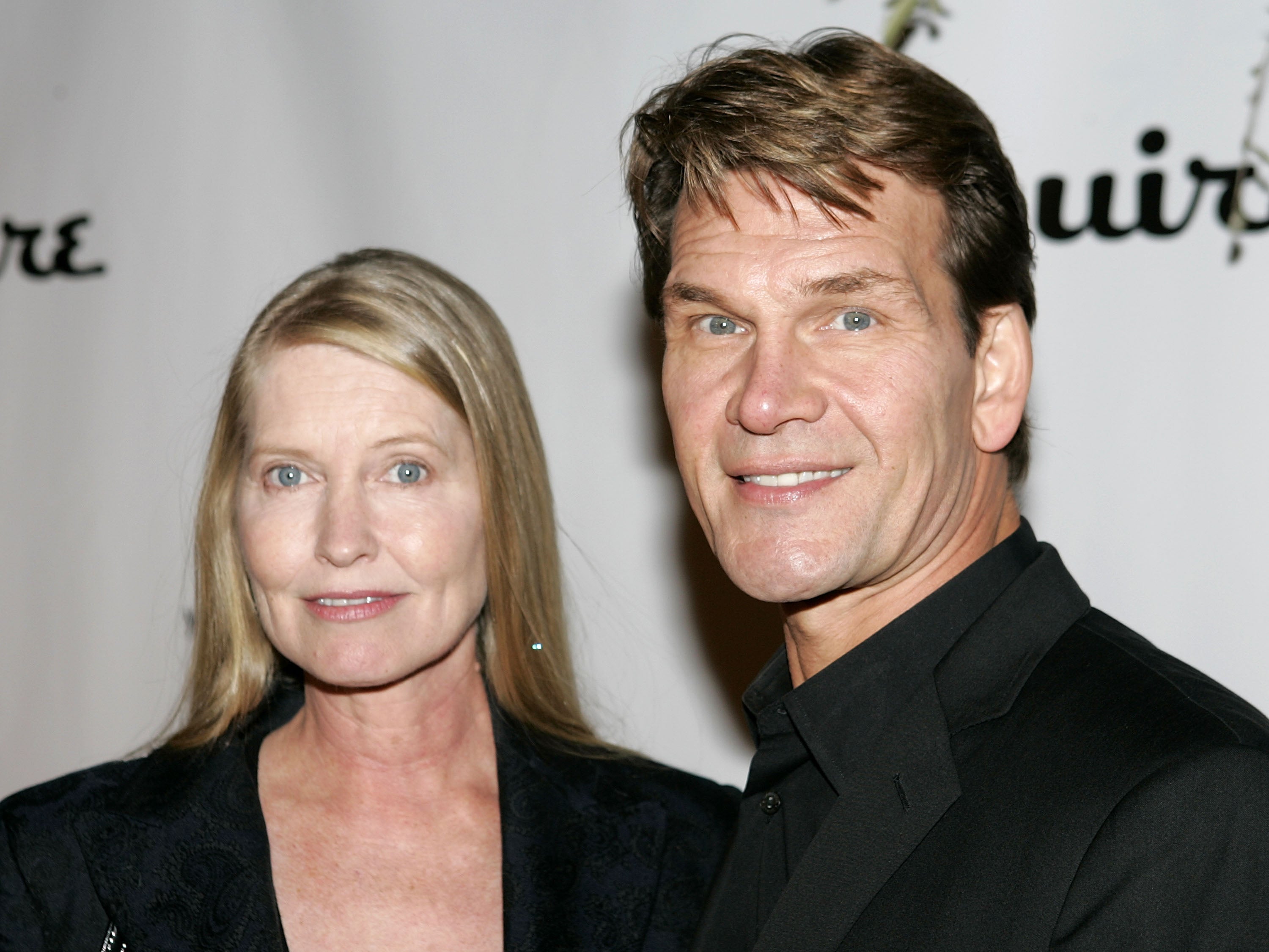 El actor Patrick Swayze (derecha) y su esposa Lisa Niemi en 2004