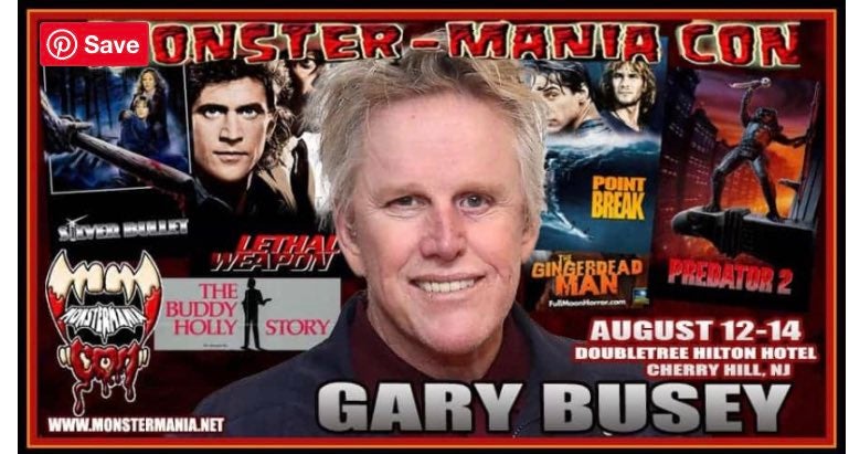 Gary Busey fue uno de los invitados a la Monster Mania Con de Nueva Jersey