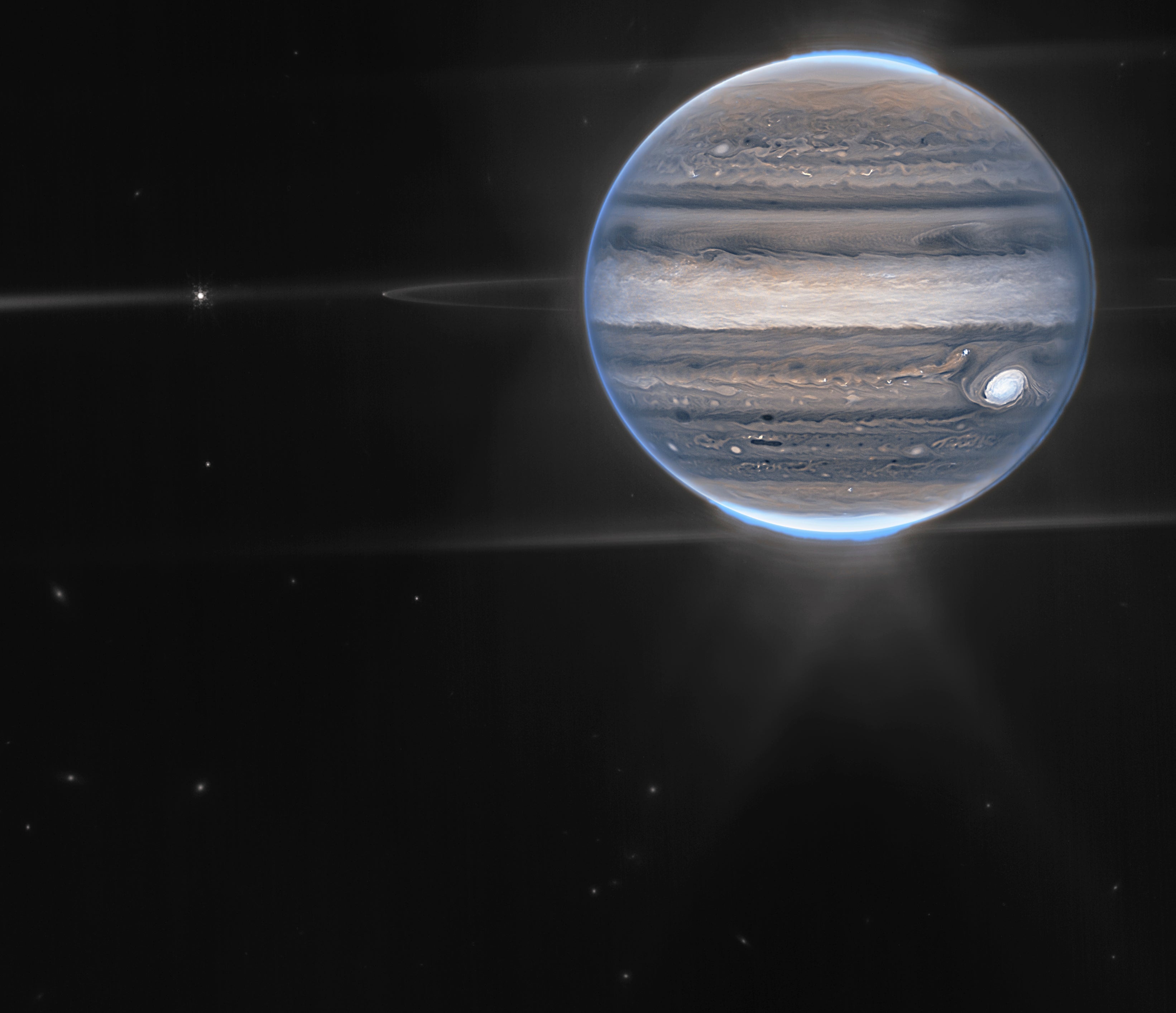 <p>Júpiter visto a través del telescopio espacial </p>