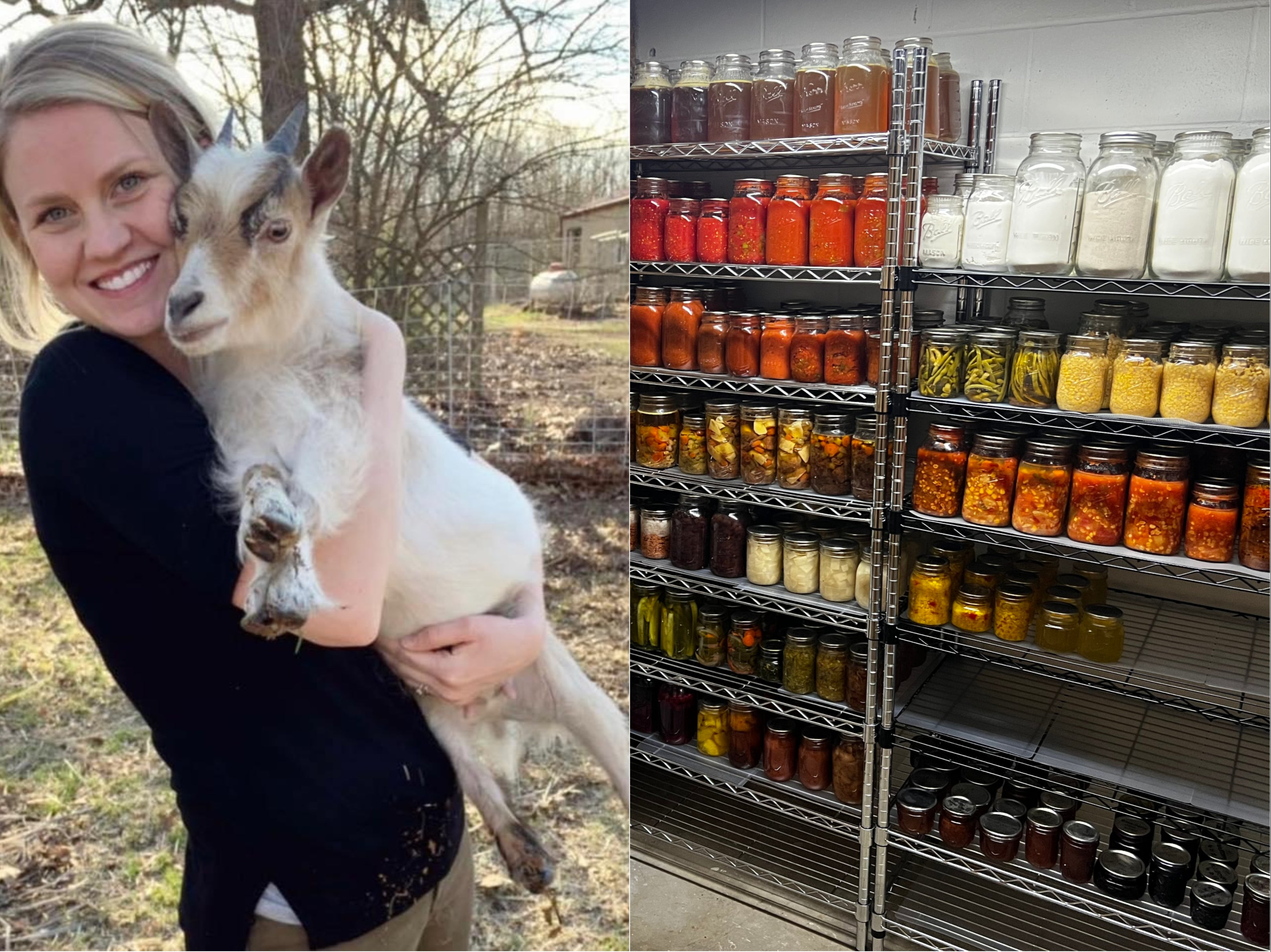 Kelsey Shaw mantiene su despensa llena de comidas