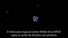 El telescopio Webb de la NASA capta fenómeno de ‘anillo de Einstein’ casi perfecto