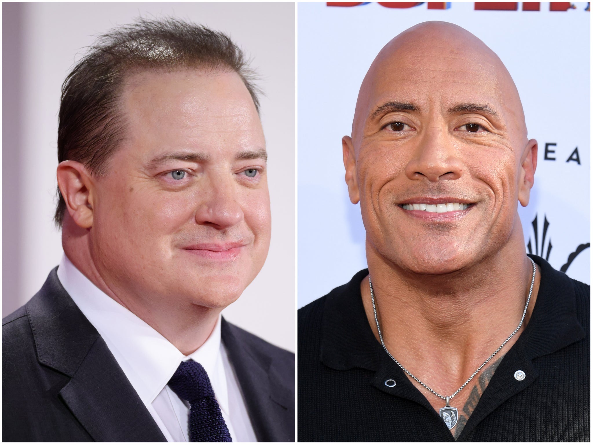 Dwayne Johnson dice que “apoya” a Brendan Fraser tras elogios por ‘The Whale’