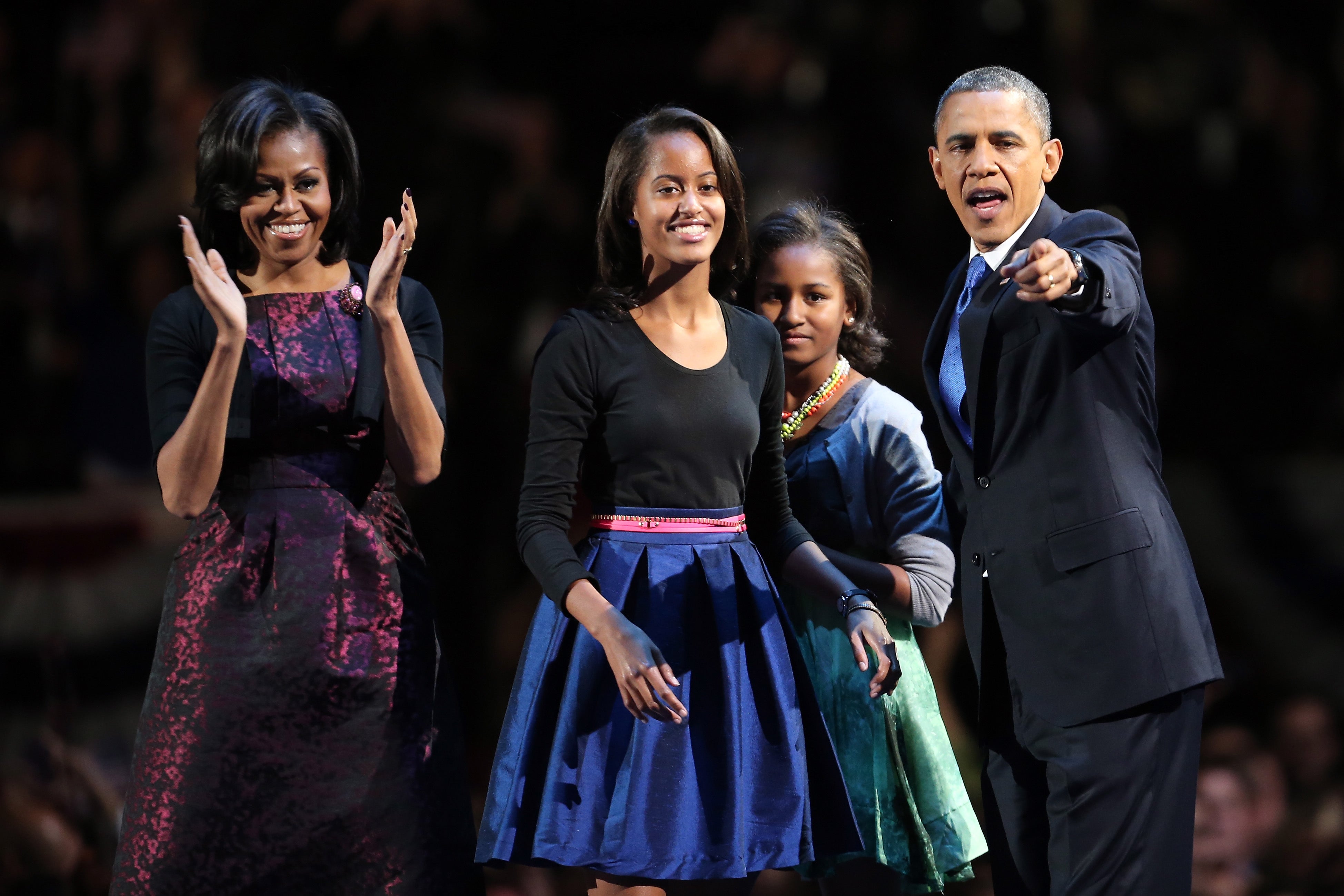 <p>The Obama family</p>
