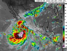 Estas son las zonas que afectará el huracán ‘Kay’ en su paso por México