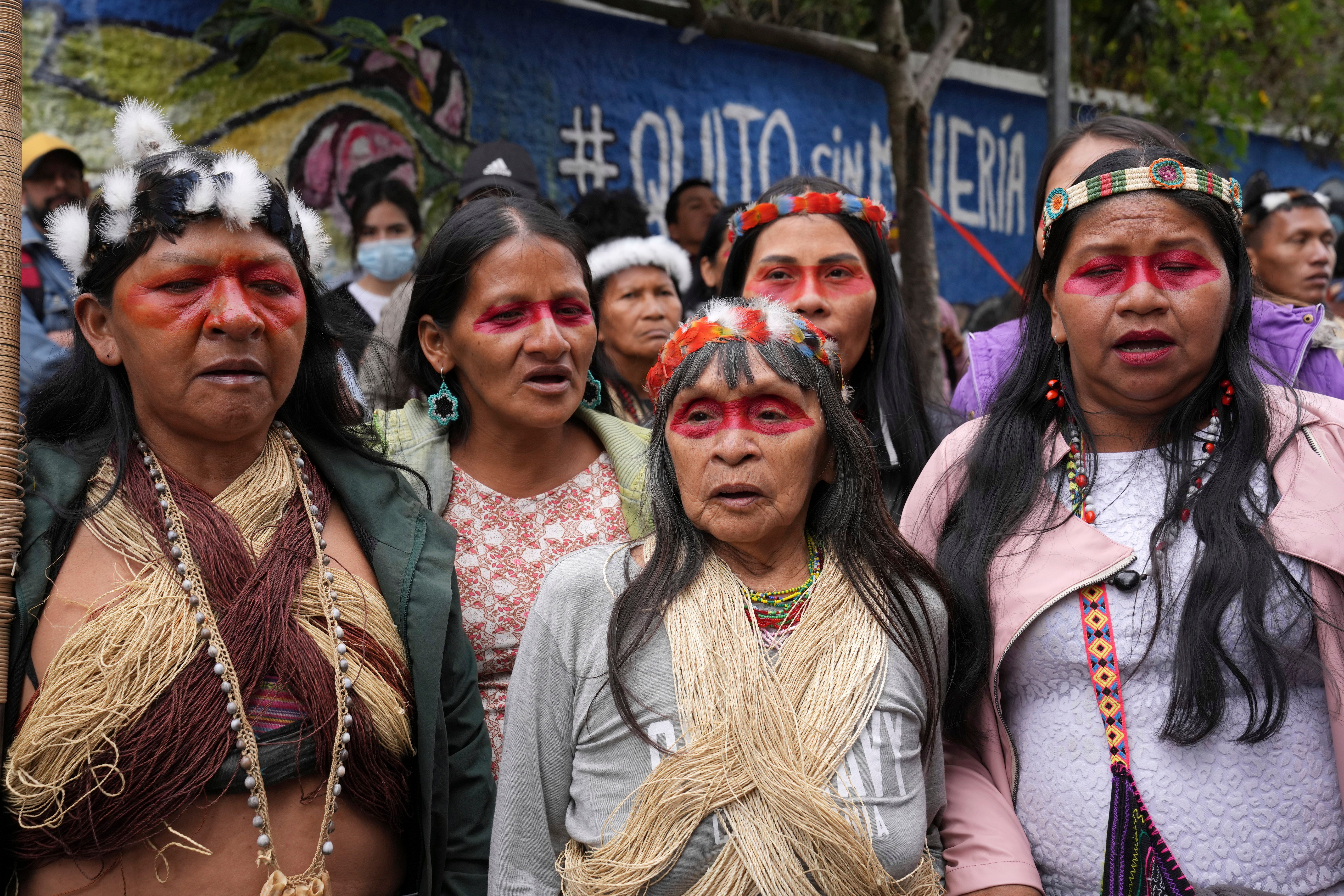 ECUADOR-INDÍGENAS PROTESTA
