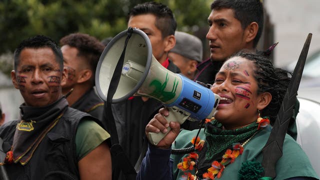 ECUADOR-INDÍGENAS PROTESTA