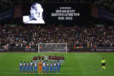 Deporte británico declara una jornada de luto por la reina