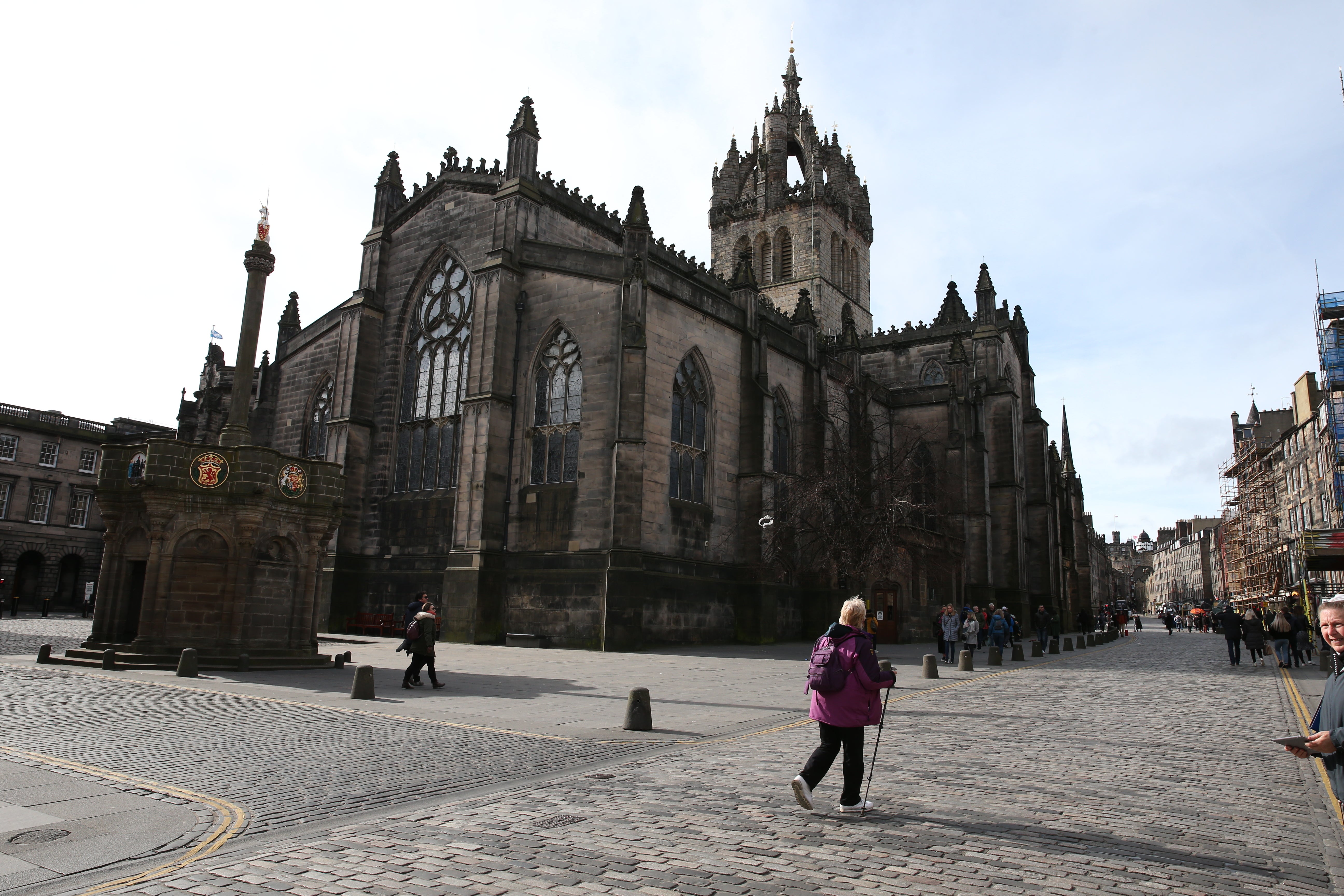 Se espera que el cuerpo de la reina descanse en la catedral de San Gil de Edimburgo (Andrew Milligan/PA)