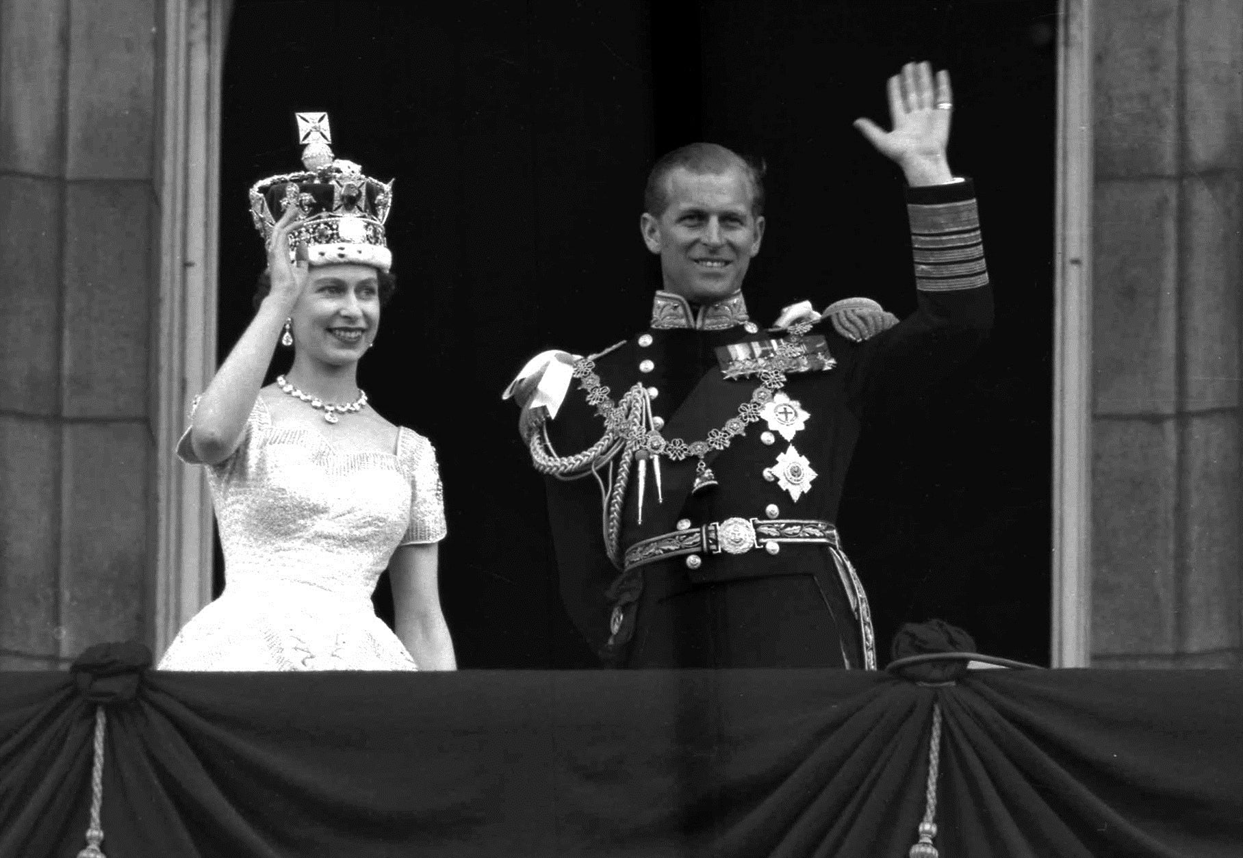La reina Isabel II y el príncipe Felipe, duque de Edimburgo