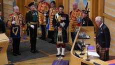 Así fue el primer discurso del rey Carlos III ante el Parlamento escocés 