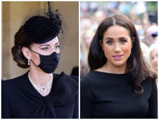 Por qué Kate Middleton y Meghan Markle usarán velos en el funeral de la Reina