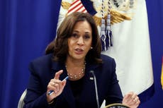 Kamala Harris critica a republicanos por “evasión total del deber” al enviar más migrantes a su residencia