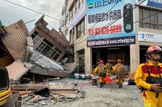 Un sismo en Taiwán atrapa gente y descarrila un tren