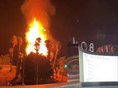 Se produce un incendio en el Hollywood Bowl tras concierto