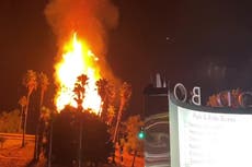 Se produce un incendio en el Hollywood Bowl tras concierto