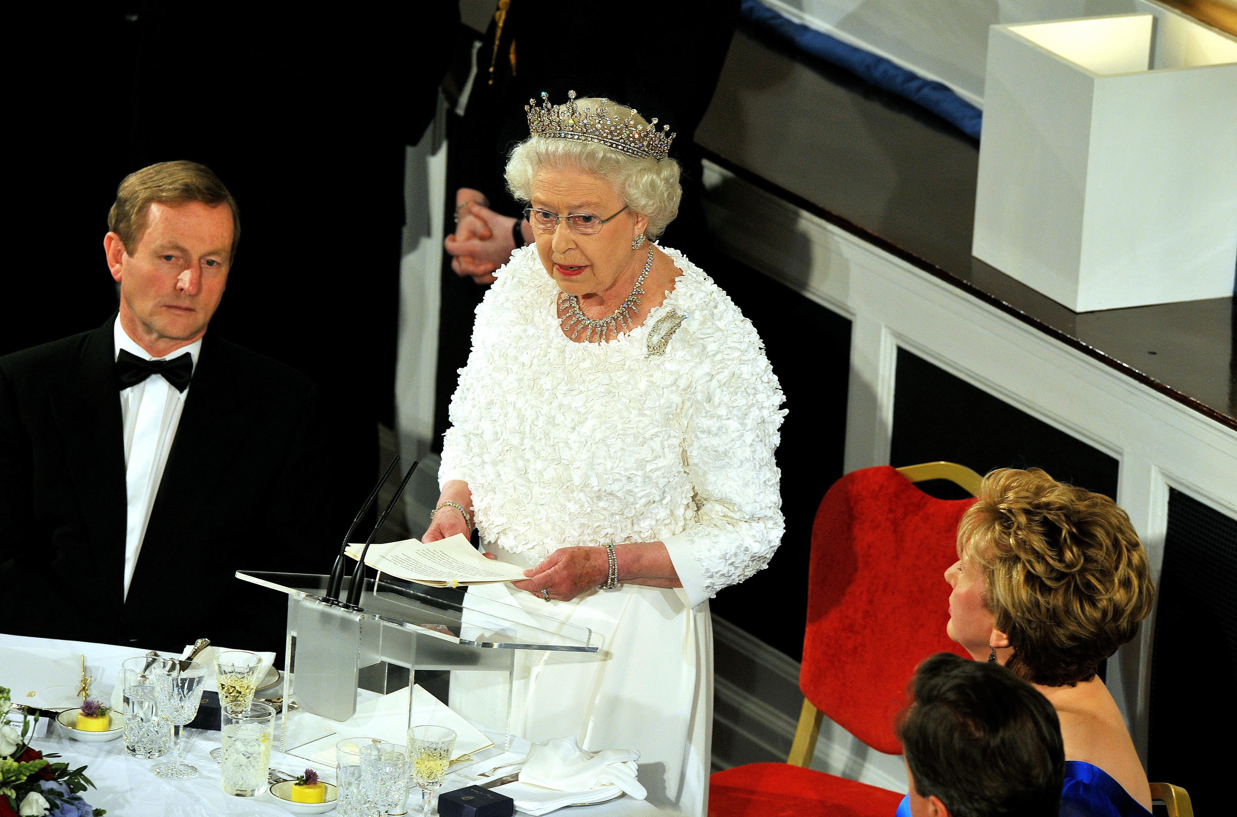 The Queen speaks at Dublin Castle in 2011 (John Stillwell/PA)