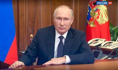 Putin anuncia una movilización parcial de reservistas rusos