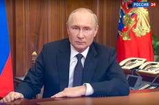 Putin anuncia una movilización parcial de reservistas rusos