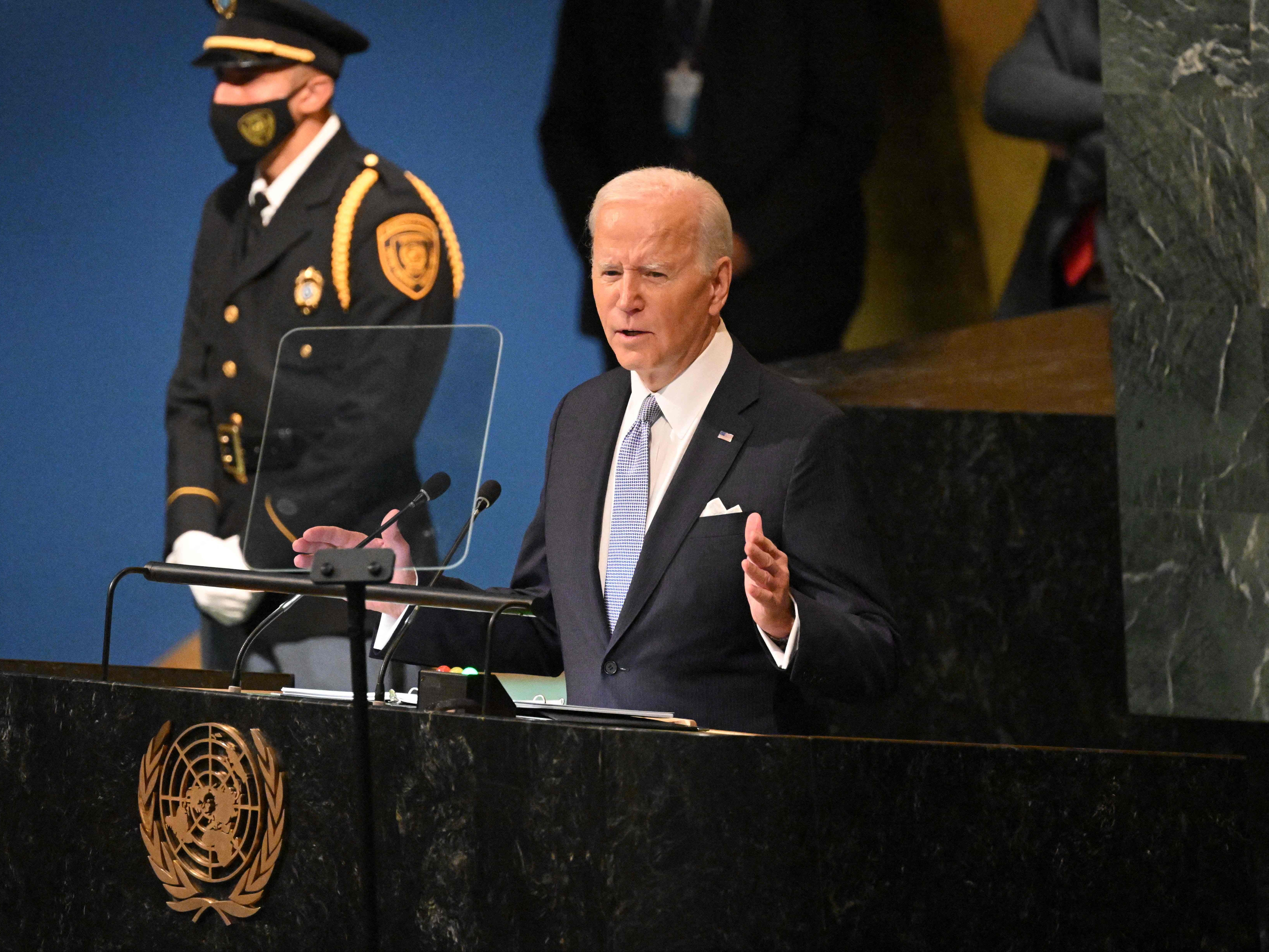 Joe Biden tocó varios temas en su discurso ante la Asamblea General de la ONU