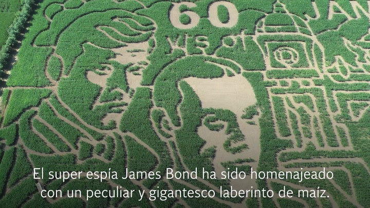 Este es el impresionante laberinto de maíz de James Bond